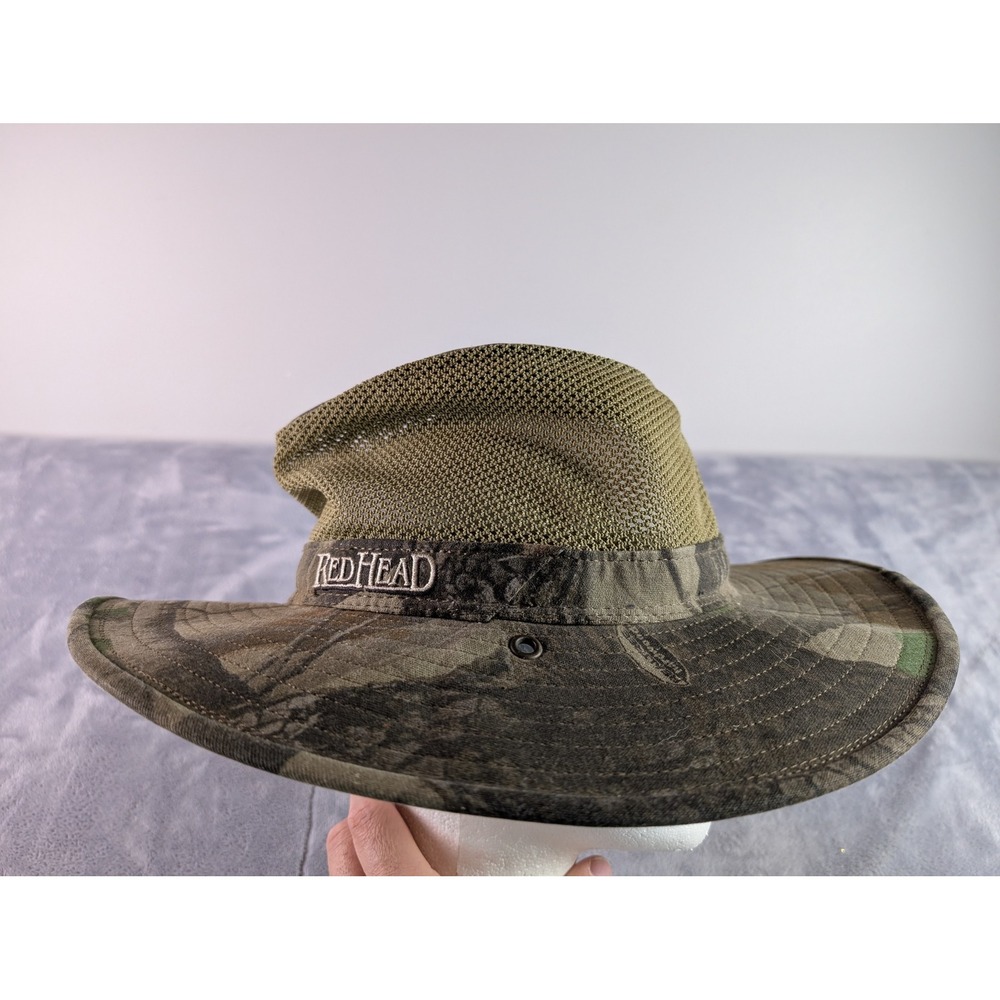 RedHead Mens Camo Mesh Crown Boonie Hat Small Hunting Fishing Sun Hat Camouflage